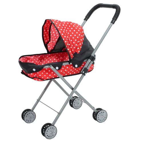 SOPOTUTU 1stück Doll Stroller Realistischer Puppenwagen Für Leicht Und Tragbar Fördert Für Rollenspiele Und Elternschaft Mit Und Schwarzem Punktmuster SOPOTUTU 1stück Doll Stroller Realistischer Puppenwagen Für Leicht Und Tragbar Fördert Für Rollenspiele Und Elternschaft Mit Und Schwarzem Punktmuster von SOPOTUTU
