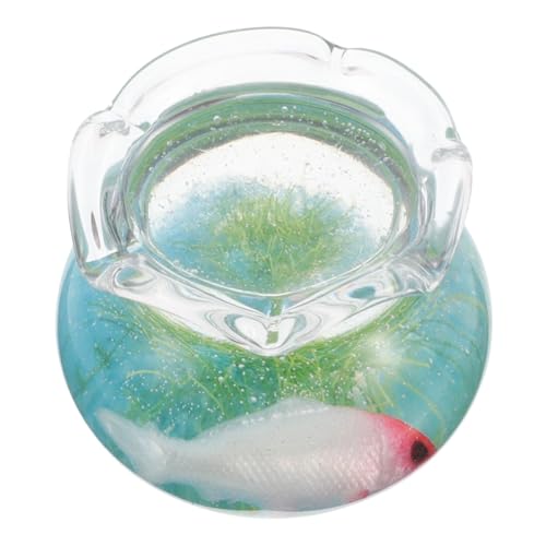 SOPOTUTU Puppenhaus Aquarium Fischdekor Aus Glas Koi-Fisch-skulptur Fisch-Statue Sammelfiguren Aus Glas Glasfische Koifisch Koi-Fisch-Ornament Koi- Dollhouse Fish Tank Plastik von SOPOTUTU