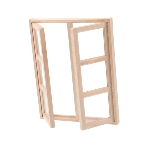 SOPOTUTU Puppenhaus-Tür- und Fenstermodell Dekoration gebaut Kabine Einrichtung Bucht kleine Türen für die Wand unlackierte Holzfenster DIY-Puppenhausfenster Feengartenzubehör hölzern Khaki SOPOTUTU Puppenhaus-Tür- und Fenstermodell Dekoration gebaut Kabine Einrichtung Bucht kleine Türen für die Wand unlackierte Holzfenster DIY-Puppenhausfenster Feengartenzubehör hölzern Khaki von SOPOTUTU