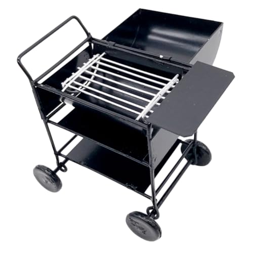 SOPOTUTU Puppenhaus Zubehör Dekoratives Mini Grill für Szenenlayout und Küchen Spielzeugaccessoires von SOPOTUTU