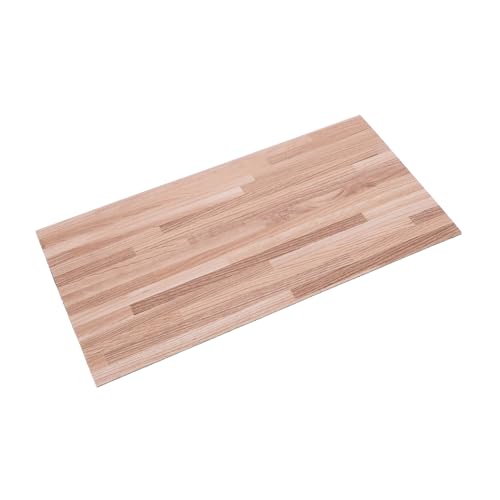 SOPOTUTU Puppenhausboden Puppenhaus Miniaturboden Mini Puppenhaus Bodenbelag Dekoration Mini Puppenhaus Zubehör Material Puppendekor Dielenszene Puppenhausdekor Gefliest Winzig Braun PVC von SOPOTUTU