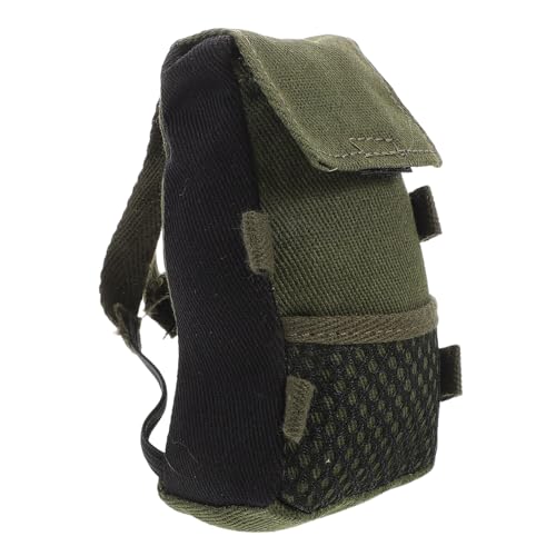 SOPOTUTU Puppenrucksack ActionFigur Rucksack Rucksack Tennisracksack Mini Rucksack für Puppen Zubehör für Puppenrucksäcke so tun als ob Spiel Puppe zubehör Stoff Green von SOPOTUTU
