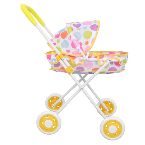 SOPOTUTU Puppenwagen Babypuppe Kinderwagen Für Puppen Puppenspielzeug Für Kinderwagen Yellow Abs SOPOTUTU Puppenwagen Babypuppe Kinderwagen Für Puppen Puppenspielzeug Für Kinderwagen Yellow Abs von SOPOTUTU