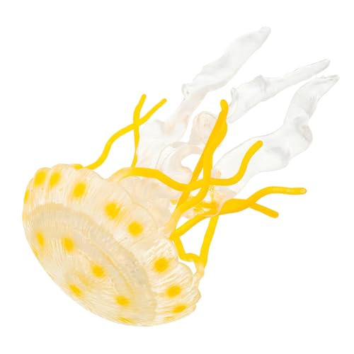 SOPOTUTU Quallenmodell Kreaturen Tiere Themenparty Ozeantank Kleine Figuren Geburtstagsdekorationen Aquarium Realistische Quallen Gefälschte Quallen Modellquallen Gelber SOPOTUTU Quallenmodell Kreaturen Tiere Themenparty Ozeantank Kleine Figuren Geburtstagsdekorationen Aquarium Realistische Quallen Gefälschte Quallen Modellquallen Gelber von SOPOTUTU