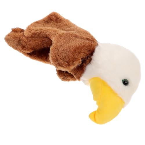 SOPOTUTU Realistische Adler Handpuppe aus Weichem Plüsch Kreative Storytelling Interaktive Eltern Junge Mädchen Spiele Fördert Fantasie und Kommunikationsfähigkeiten von SOPOTUTU
