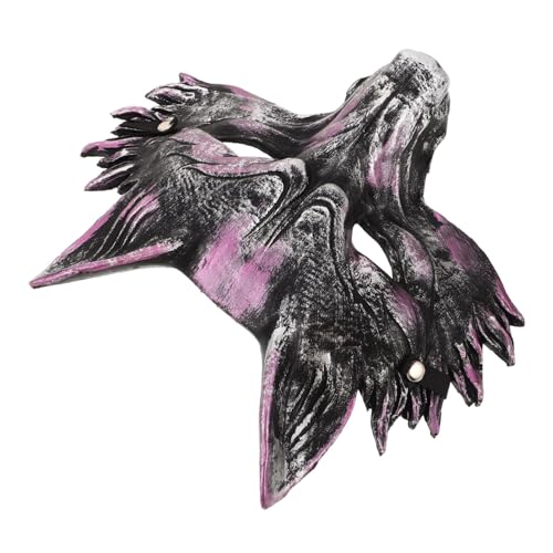 SOPOTUTU Realistische Fuchs Maske aus Leichtem PU für Halloween Party Cosplay Maskerade Tiergesichtsmaske für Damen Komfortabel Atmungsaktiv Karneval Verkleidung von SOPOTUTU