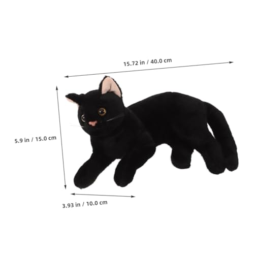 SOPOTUTU Realistische Katzen Plüschspielzeug Lebensechte Katzenfiguren für Süßes Kuscheltier für Geburtstage und Feiertage Weiche Spielzeugkatze für Zuhause Charmantes Design für Freude und von SOPOTUTU
