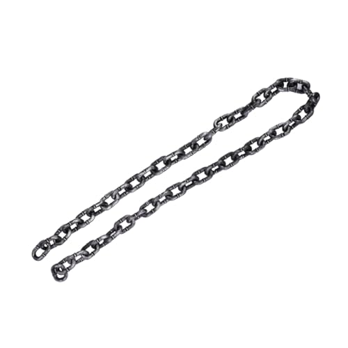 SOPOTUTU Realistische Lange Plastik Kette Halloween Dekoration Cosplay Requisite Leichte Bruchsichere Party Dekokette für Grusel und Kostümfeste von SOPOTUTU