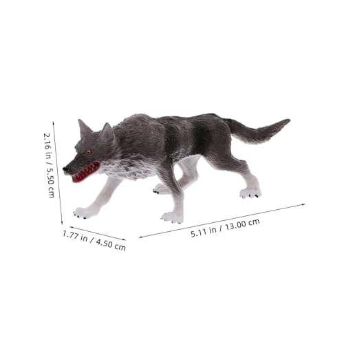 SOPOTUTU Realistische Wolf Statue aus Abs Kleine Wildtier Dekofigur Naturgetreues Wildlife Tiermodell Kindgerechtes Lernspielzeug und Wohnraumdekoration Detailreich und Robust SOPOTUTU Realistische Wolf Statue aus Abs Kleine Wildtier Dekofigur Naturgetreues Wildlife Tiermodell Kindgerechtes Lernspielzeug und Wohnraumdekoration Detailreich und Robust von SOPOTUTU