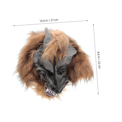 SOPOTUTU Realistische Wolfskopfmaske und Krallenhandschuhe Gruseliges Halloween Cosplay Zubehör Passend für Erwachsene für Karneval Kostümparty und Maskerade SOPOTUTU Realistische Wolfskopfmaske und Krallenhandschuhe Gruseliges Halloween Cosplay Zubehör Passend für Erwachsene für Karneval Kostümparty und Maskerade von SOPOTUTU