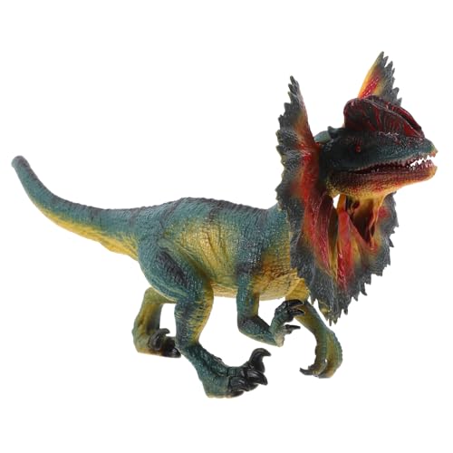 SOPOTUTU Realistisches Dinosaurier Modell Simuliertes Dilophosaurus Tier Figur Kleiner Dinosaurier Dekoartikel für Kinderzimmer und Lernspielzeug von SOPOTUTU