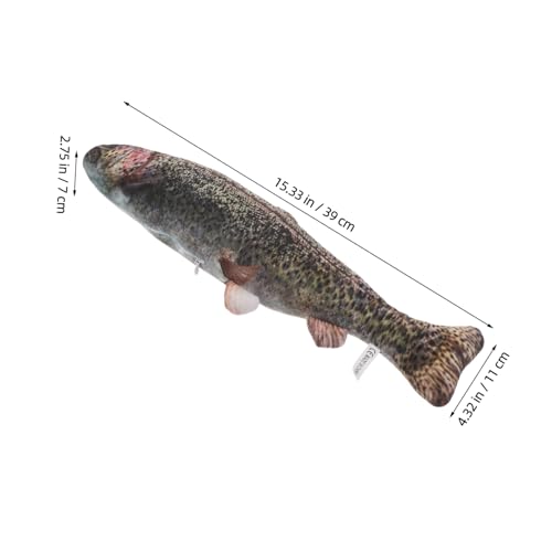 SOPOTUTU Realistisches Fisch Kuscheltier Weiches Leichtes Plüschtier Kissen für Tragbar für Reisen und Outdoor Kreatives und Dekorativer Wohnaccessoire von SOPOTUTU