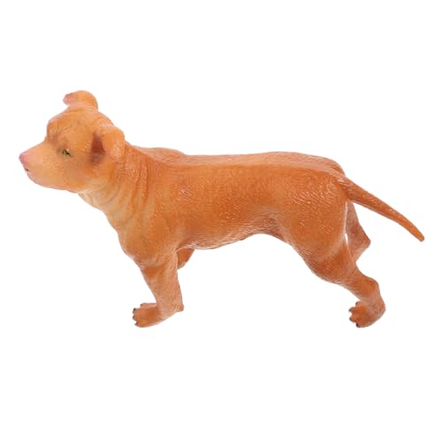 SOPOTUTU Realistisches Kleines Welpenmodell Detailgetreue Simulation Lebensechte Hundefigur Pädagogisches Tiermodell Dekoratives Hundespielzeug für von SOPOTUTU