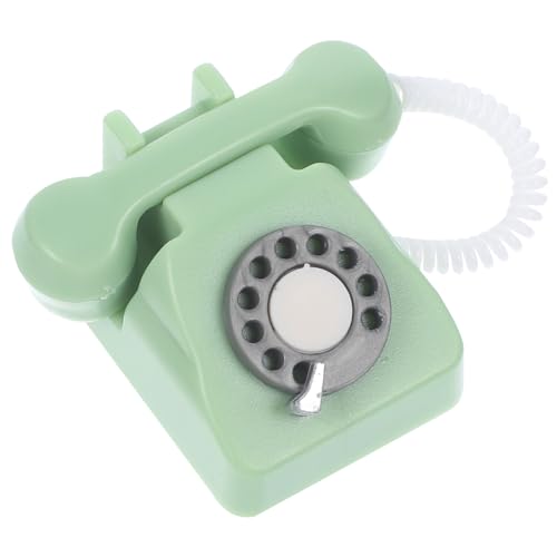 SOPOTUTU Retro Telefon Modell für Puppenhaus Vintage Zubehör für Realistische Wohnzimmerszenen aus Material Leicht und Detailreich SOPOTUTU Retro Telefon Modell für Puppenhaus Vintage Zubehör für Realistische Wohnzimmerszenen aus Material Leicht und Detailreich von SOPOTUTU