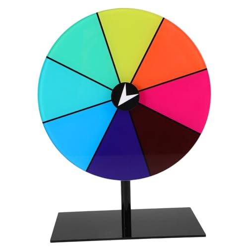 SOPOTUTU Rotierendes Preisrad Mit Ständer Trockener Löschmarker 8 Slots Wheel Für Spiele Home Partys Trade Show Carnival Events von SOPOTUTU