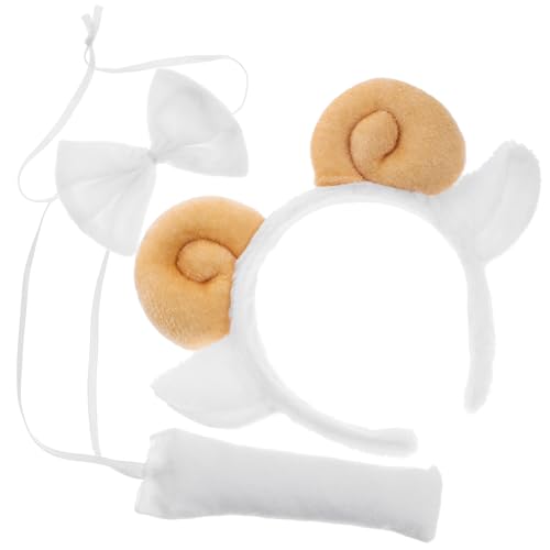 SOPOTUTU Schafhörner Haarreif mit Schleife und Plüsch Kostüm Zubehör für Erwachsene Karneval Halloween Accessoires Modisch und Vielseitig Einfache Handhabung SOPOTUTU Schafhörner Haarreif mit Schleife und Plüsch Kostüm Zubehör für Erwachsene Karneval Halloween Accessoires Modisch und Vielseitig Einfache Handhabung von SOPOTUTU