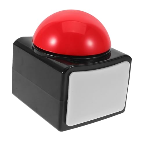 SOPOTUTU Schallquetschende Box Spiel Antwort Summer Knopf Lichter Ja Spiel-Summer mit Licht und Ton Antwort Buzzer Spiele Antwort Summer Wettbewerb Buzzer Summertasten Handsummer Plastik von SOPOTUTU