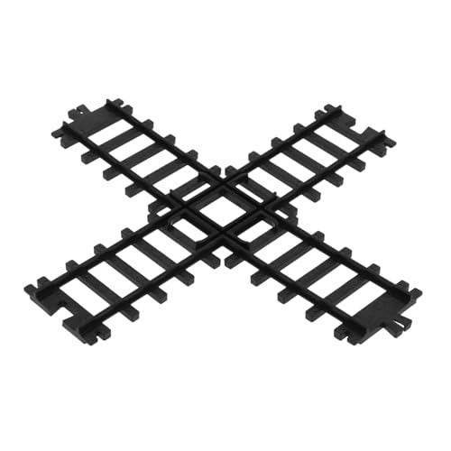 SOPOTUTU Schienen Plastik Sandkasten Zugstrecke elektrische Zug Set Schiene Gleisbausatz Gleiseisenbahn-Spielset Spuren Bahngleis Black von SOPOTUTU
