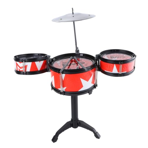 SOPOTUTU Schlagzeug aus Robustem Kunststoff Interaktives Musikinstrument für Mädchen und Jungen Fördert Kreativität Feinmotorik und Hörvermögen Einfache Montage Leuchtend Rotes Design SOPOTUTU Schlagzeug aus Robustem Kunststoff Interaktives Musikinstrument für Mädchen und Jungen Fördert Kreativität Feinmotorik und Hörvermögen Einfache Montage Leuchtend Rotes Design von SOPOTUTU