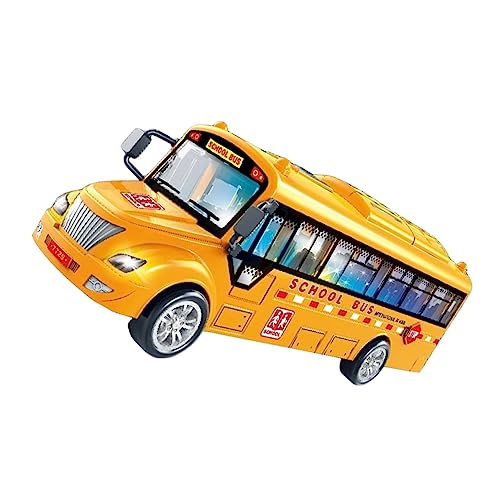 SOPOTUTU Schulbus Spielzeugauto für Simulation mit Geräuschen und Lichtern Langlebig für Kreative Spiele für Jungen von SOPOTUTU