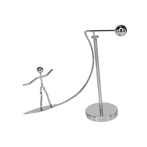 SOPOTUTU Schwungvolles Surfender Balance Ornament aus Kinetisches Pendelspielzeug zur Schreibtischdekoration Wissenschaftliches Kunsthandwerk für Büro und Zuhause von SOPOTUTU
