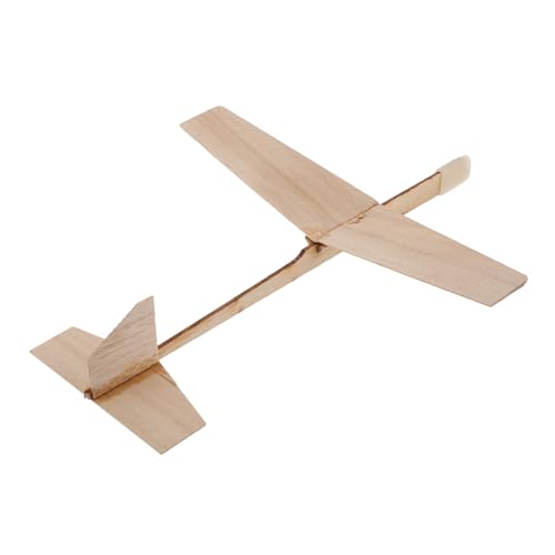 SOPOTUTU Segelflugzeug Bastelsets aus Holz für Fliegende Flugzeuge für Holzflugzeug Flugzeugspielzeug für holzhandwerk selber Machen Holzmodelle Khaki von SOPOTUTU