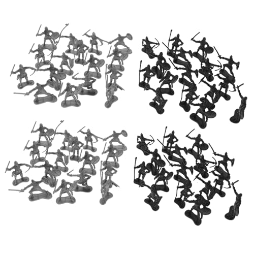 SOPOTUTU Set Militärsoldat Modellritter Armee Actionfiguren Armeespielzeug Soldaten Mini Soldat Kleine Soldaten Rollensoldat Armeefiguren Kriegsspielzeug Armee Jungs Für Jungen Kunststoff von SOPOTUTU