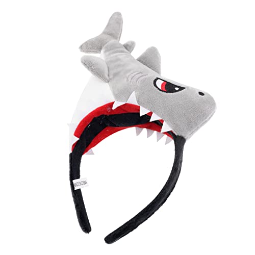 SOPOTUTU Shark Headband Haarreif für Damen Lustiges Halloween Kostüm Haaraccessoire Robustes Kunststoff und Stoffmaterial für Partys und Verkleidungen von SOPOTUTU