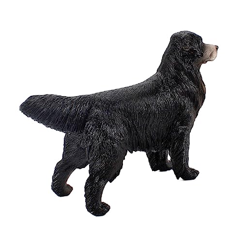 SOPOTUTU Simuliertes Golden Retriever Hundemodell Hundefigur Realistisch Golden Retriever-Figur Welpe Hunde-tierfiguren Simulierter Hund Hundefiguren Für Plastik Black von SOPOTUTU