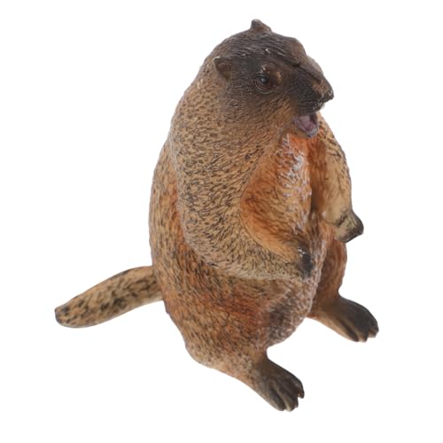 SOPOTUTU Stehen Groundhog Figur Wildtiermodell Tisch Ornament Realistische Tierdekor Kinder Bildungsspielzeug Für Wohnkultur Bürodekoration SOPOTUTU Stehen Groundhog Figur Wildtiermodell Tisch Ornament Realistische Tierdekor Kinder Bildungsspielzeug Für Wohnkultur Bürodekoration von SOPOTUTU