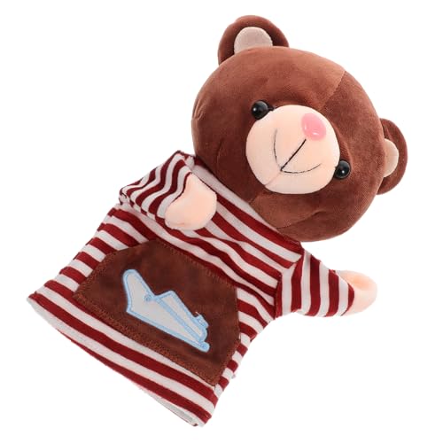 SOPOTUTU Stofftier-handpuppe Bär Handpuppe Plüschhandpuppenspielzeug Handpuppe Plüschtier Puppe Plüschtiere Plüsch Handpuppe Handpuppen Für Kuscheltiere Für Jungen Light Brown von SOPOTUTU