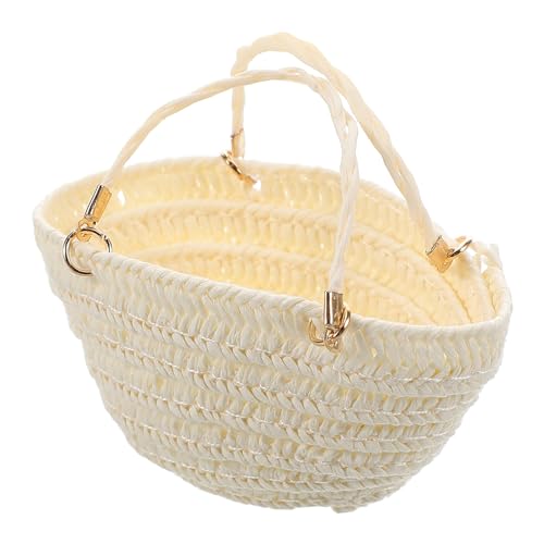 SOPOTUTU Strohsack Puppengeldbeutel Mini-eimertasche Miniatur-puppenhaus-zubehör Einkaufen Kleine Puppenaufbewahrungstasche Handgewebte Tragbare Wasserbechertasche Mini -Korb Weiß Papier SOPOTUTU Strohsack Puppengeldbeutel Mini-eimertasche Miniatur-puppenhaus-zubehör Einkaufen Kleine Puppenaufbewahrungstasche Handgewebte Tragbare Wasserbechertasche Mini -Korb Weiß Papier von SOPOTUTU