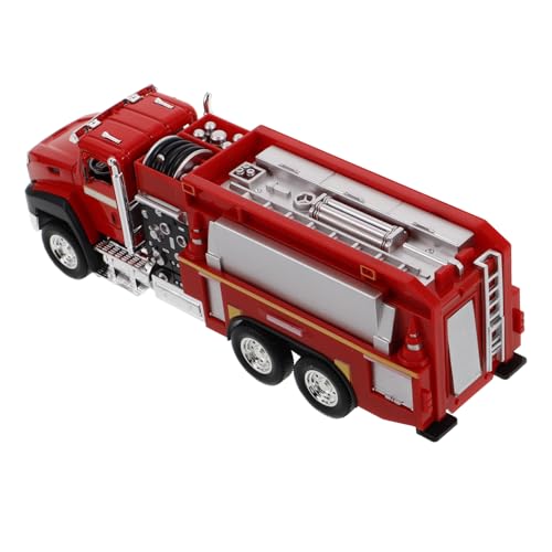 SOPOTUTU Technisches Fahrzeugmodell Feuerwehrauto Für Dampfspielzeug Spielzeuglastwagen Feuerwehrspielzeug -muldenkipper Ferngesteuertes Feuerwehrauto Legierung von SOPOTUTU