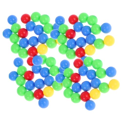 SOPOTUTU Teiliges Buntes Murmelspiel Ersatzbälle für Brettspiele Farbenfrohe Kugeln für DIY Basteln Hippo Game Balls Replacement Lernspielzeug für Familie Zufällige Farbe Zufällige Farbe von SOPOTUTU