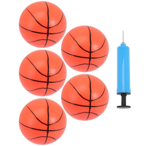 SOPOTUTU Teiliges Mini Basketball für Aufblasbare Sportbälle mit Pumpe Kleine Hüpfende Basketbälle Indoor und Outdoor für Mädchen und Jungen Fördert Bewegung und Spielspaß von SOPOTUTU