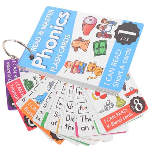 SOPOTUTU Teiliges Phonics Lernkarten für Englischen Buchstabenkarten und Metallringen Bunte Worterkennung Flashcards zur Sprachförderung und Kognitiven Entwicklung Sichere Glatte SOPOTUTU Teiliges Phonics Lernkarten für Englischen Buchstabenkarten und Metallringen Bunte Worterkennung Flashcards zur Sprachförderung und Kognitiven Entwicklung Sichere Glatte von SOPOTUTU