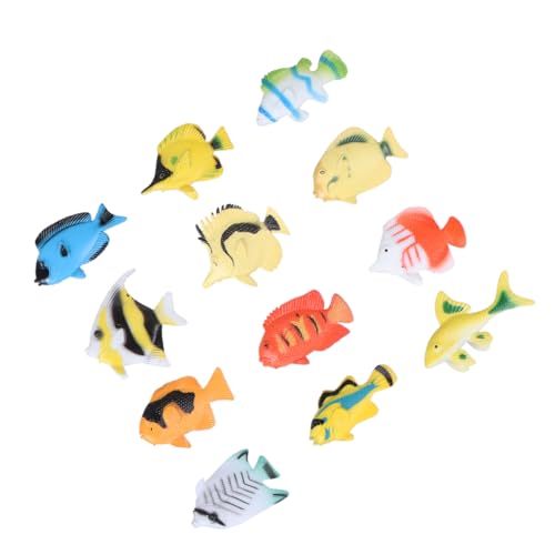 SOPOTUTU Teiliges Set mit Tropischen Fischen Pädagogisches für Miniatur Meereslebewesen Modelle für Kognitive Entwicklung und Rollenspiele für Partys und Dekoration von SOPOTUTU