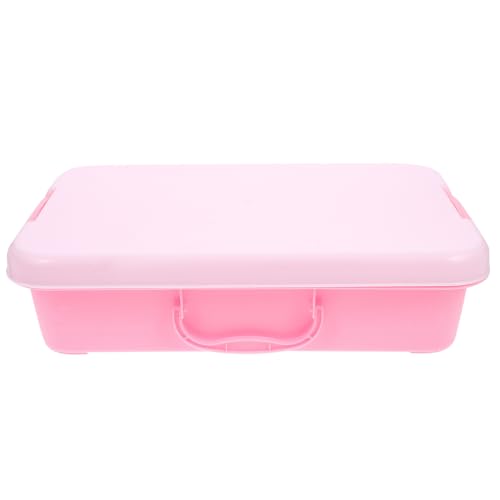 SOPOTUTU Tragbare Sandkiste Sandkasten tragbare Sand versuchen Sandkasten für klein Deckel erste Sandkasten für Unterhaltung Kinderspielzeug Abs Rosa von SOPOTUTU