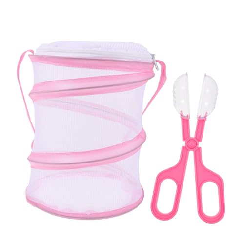 SOPOTUTU Tragbarer Insektenkäfig aus Mesh Netz für Garten und Naturbeobachtung Leichtes Schmetterlings und Insektengehege für Outdoor Entdeckung und Einfach zu Transportieren Rosa Design SOPOTUTU Tragbarer Insektenkäfig aus Mesh Netz für Garten und Naturbeobachtung Leichtes Schmetterlings und Insektengehege für Outdoor Entdeckung und Einfach zu Transportieren Rosa Design von SOPOTUTU