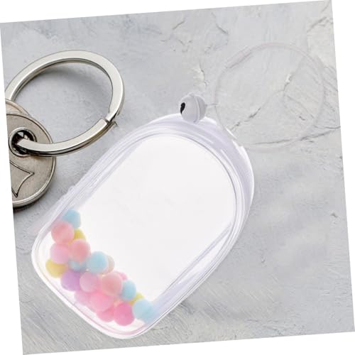 SOPOTUTU Transparente PVC Puppentasche mit Glocke und Ring Durchsichtige Mini Doll Display Tasche für Kleine Figuren Praktische Aufbewahrungstasche mit Reißverschluss zum Präsentieren und von SOPOTUTU