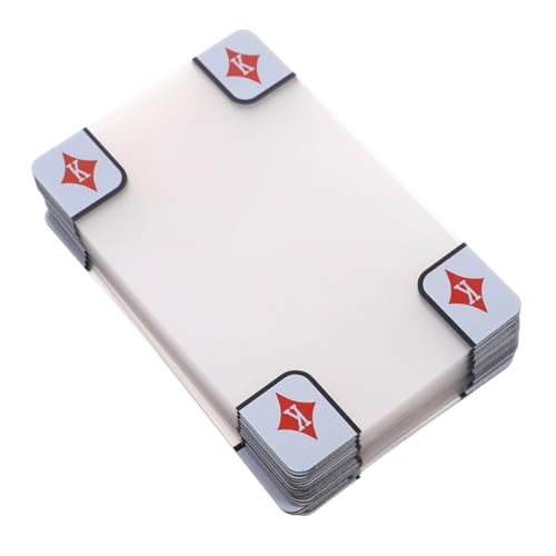 SOPOTUTU Transparente Spielkarten Durchsichtige Spielkarten wasserdichte Pokerkarten Aus Kunststoff Plastikpokerkarten PVC von SOPOTUTU