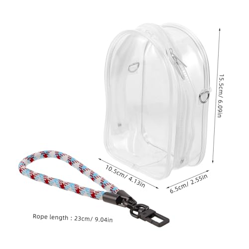 SOPOTUTU Transparente mit Reißverschluss PVC Hüllen Organizer für Puppen Mini-Figuren Schlüssel und Handy Inkl Farbigem Gewebtem Trageband Multifunktional und Tragbar SOPOTUTU Transparente mit Reißverschluss PVC Hüllen Organizer für Puppen Mini-Figuren Schlüssel und Handy Inkl Farbigem Gewebtem Trageband Multifunktional und Tragbar von SOPOTUTU