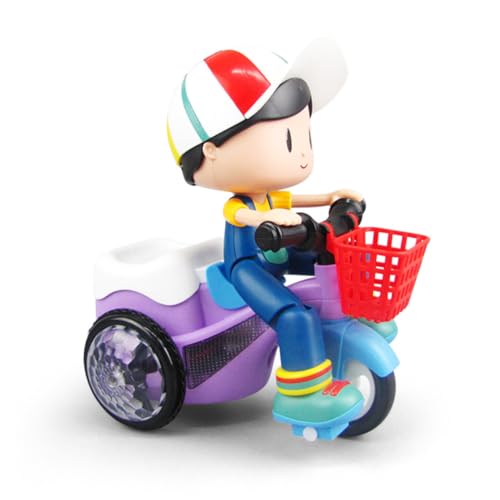 SOPOTUTU Tricycle Toy Für Kreativer Intelligenter Dreirad-Spielzeug Für Jungen Batterie Design Mit -lichtern Und Musik Einfach Zu Montieren von SOPOTUTU
