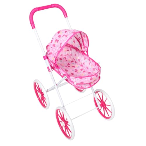 SOPOTUTU Trolley- Tragbar Puppe Faltbar Vorgeben Wagen -babytrage -autositz- Rosa Oxford-Stoff von SOPOTUTU