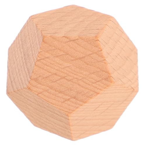 SOPOTUTU Unbemalte Holzwürfel für DIY Bastelprojekte Rollenspiele Lernspiele und Gesellschaftsspiele Vielseitig Einsetzbar für Erwachsene von SOPOTUTU