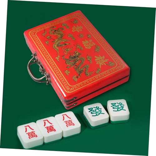 SOPOTUTU Vintage Mahjong Holzkiste mit Griff Großer Kapazität Robustes Holz Modischer Retro Stil Sicherer Verschluss Glatte Kanten Praktischer Mahjong träger für Zuhause und Unterwegs SOPOTUTU Vintage Mahjong Holzkiste mit Griff Großer Kapazität Robustes Holz Modischer Retro Stil Sicherer Verschluss Glatte Kanten Praktischer Mahjong träger für Zuhause und Unterwegs von SOPOTUTU