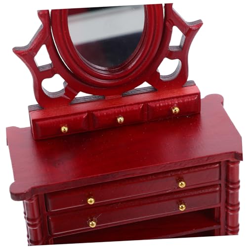 SOPOTUTU Vintage Mini Kommode Stabiles Möbelstück für Puppenhaus Schlafzimmer und Wohnzimmer Dekoratives Miniatur-Dressing-Table SOPOTUTU Vintage Mini Kommode Stabiles Möbelstück für Puppenhaus Schlafzimmer und Wohnzimmer Dekoratives Miniatur-Dressing-Table von SOPOTUTU
