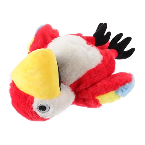 SOPOTUTU Vogel Handpuppe aus Plüsch Interaktive Papagei Geschichtenerzählpuppe Fördert Kreativität und Frühe Bildung Waschbar und Langlebig von SOPOTUTU