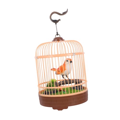SOPOTUTU Voice-Activated Birdcage Toy Mit Sprechendem Papagei Und Flatternden Vögeln Interaktives Entwicklungs-Spielzeug Für Kleinkinder Für Kleine Räume Dekoration von SOPOTUTU