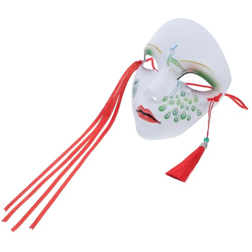 SOPOTUTU Vollgesichts Handbemalte Chinesische Cosplay Maske Damen Maske für Maskenball Party Leicht Atmungsaktiv Langlebig Stilvolles Hanfu Accessoire SOPOTUTU Vollgesichts Handbemalte Chinesische Cosplay Maske Damen Maske für Maskenball Party Leicht Atmungsaktiv Langlebig Stilvolles Hanfu Accessoire von SOPOTUTU